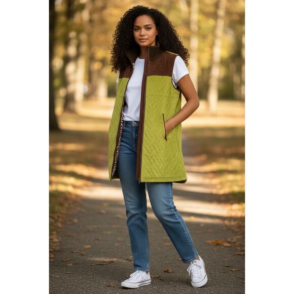 Tasha Polizzi Vest Quilted Microsuede Leopard - Picture 4 of 11